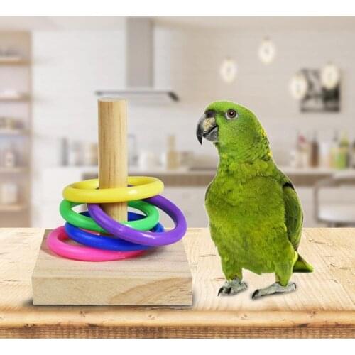 1Set Bird Toys Tabletop Toys Bird Trick Learning Interaction Toy Education Play Gym Playground Activity Small Birds Parrots Toys