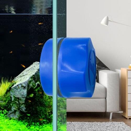 Aquarium Magnetic Brush Glass Floating Algae Scraper Curve Glass Cleaner Mini Scrubber Tool Fish Tank Glass Cleaning Magnet New