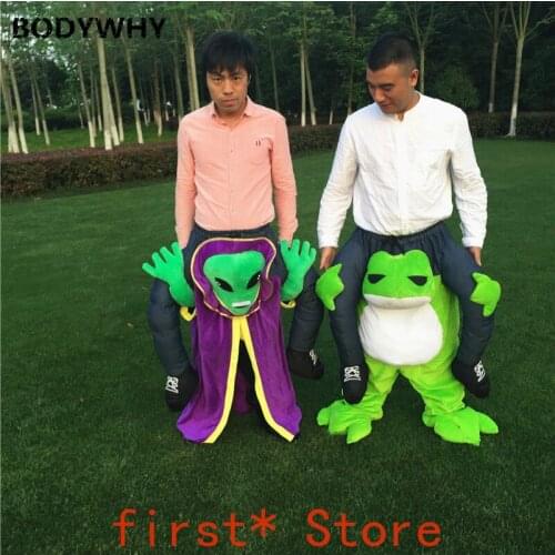 Advertising Frog Alien Mascot Costume Cosplay Suits Adults Size Party Game Fancy Dress Outfit Carnival Halloween Easter Clothing