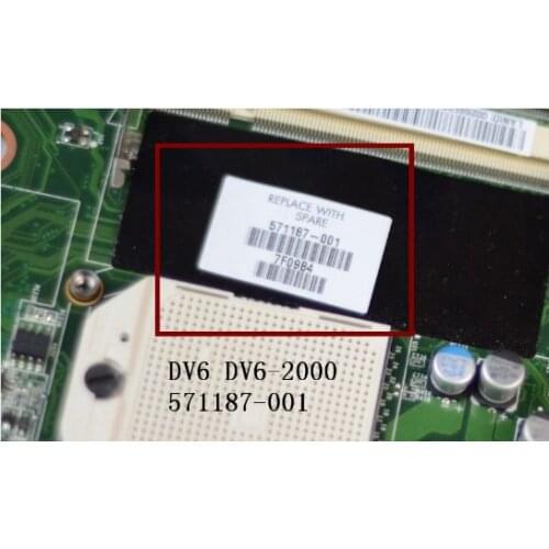 Placa Motherboard DAUT1AMB6E1 For HP Pavilion DV6 dv6-2000 laptop 571187-001 motherboard full tested