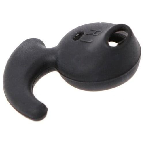 2 Pairs Black Silicone Earbud Eartip Replacement for samsung S6 Sports Earphone