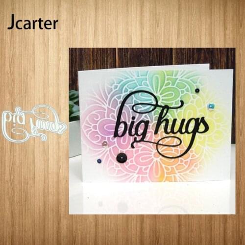 2021 New Arrival big hugs Metal Cutting Dies Craft Cut Die Stencil for Scrapbooking Handmade Paper Make Album Model Punch Blade