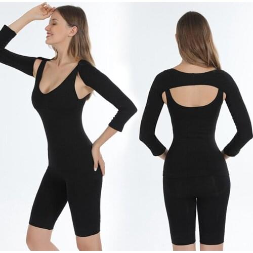 Arm Cuff Sleeve Back Correction Pure Color Spandex Sexy Slim Comfortable Breathable Shoulder Body Shaping Protector for ladies