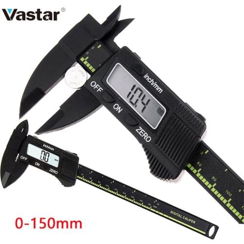 Vastar 150mm Electronic Digital 6 Inch Plastic Oblique Screen Vernier Caliper Gauge Micrometer Measuring Tool Digital Ruler