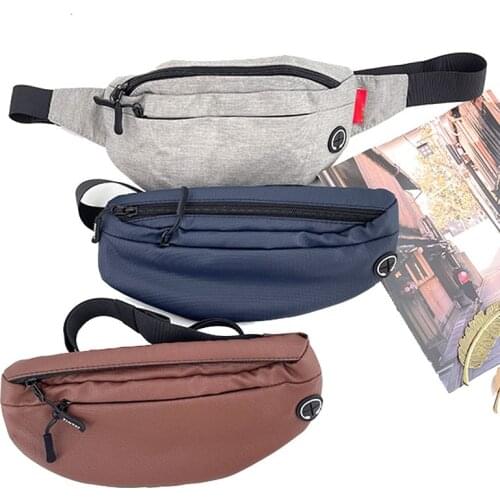 Men bag belt pouch Purse Casual Large Phone Waist Bag Pack Womens Canvas Travel Phone Bag Banana Bag Hip 4 Pockets