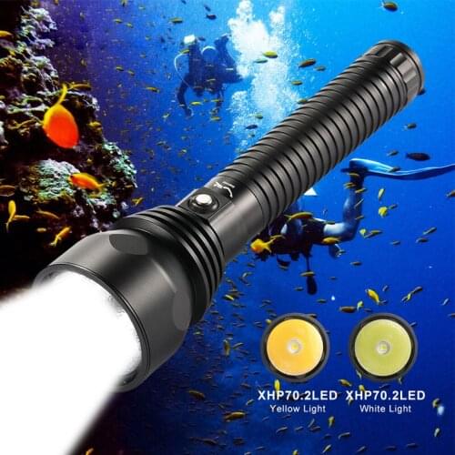 High Power P70 Underwater Diving Light 26650 Rechargeable Ultra Bright Flashlight Torch 4000lm