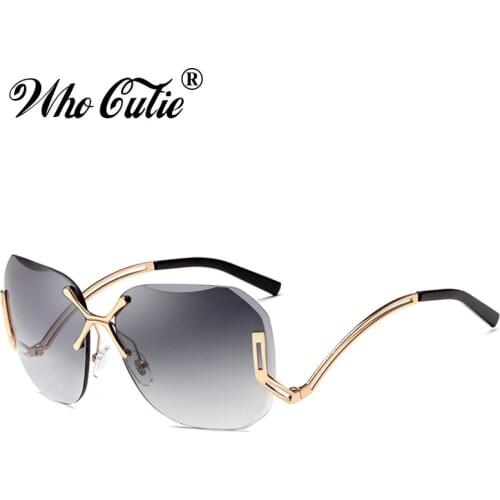 WHO CUTIE Women's Sunglasses Transparent Glasses