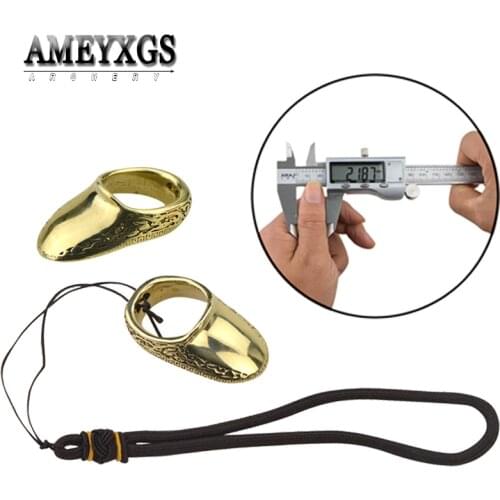 Bow And Arrow Shooting Finger Guard 16-23mm Thumb Ring Traditional Bow Archery Protector For Hunting Accessories Protective Gear
