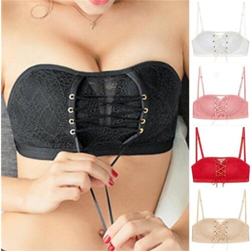 Women Invisible Bras Front Closure Sexy Push Up Bra Underwear Lingerie for Female Brassiere Backless Strapless Seamless Bralette