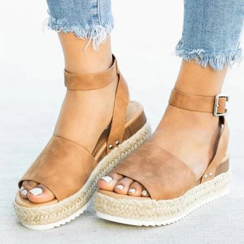 Women Sandals Plus Size 43 Wedges Shoes For Women Heels Sandals Summer Shoes 2021 Flip Flop Chaussures Femme Platform Sandals