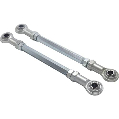 1 Pair M8 Fish Eye Steering Bar Ball Joint Tie Rod Kits for 49cc Mini Chinese Quad ATV Bike