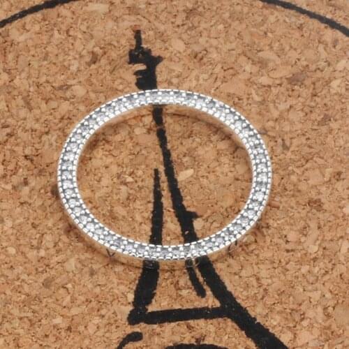 100% 925 Sterling Silver Pan Ring New Inlaid Heart-shaped Fashion Hollow Heart Ring For Women Wedding Party Fashion Jewelry