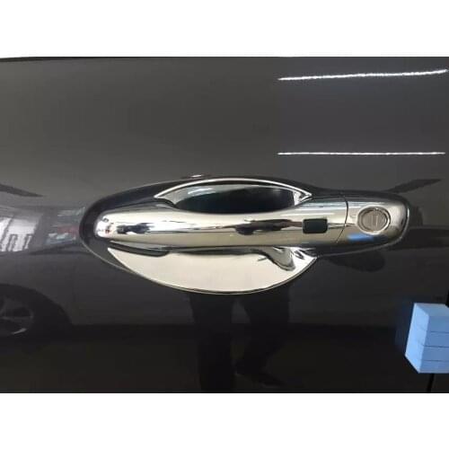 For KIA Sorento L 2015 4PCS ABS Chrome Exterior Door Handle Bowl Protector Frame Cover Trims Car Styling Accessories