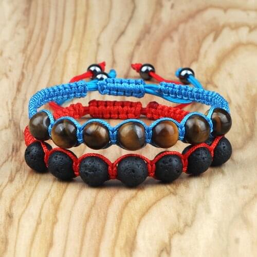 Stone Bracelet Natural Yoga Seven Chakras Healing Balance Braided Bracelet For Women Men Reiki Prayer Jewelry Accessories Gift