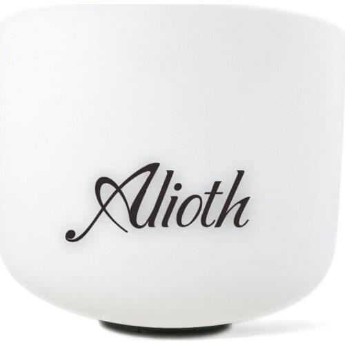 8 Inch 432Hz/Perfect Pitch Frosted Crystal Singing Bowl F# Note for Thymus Chakra Use in Yoga/Meditation/Sound Therapy