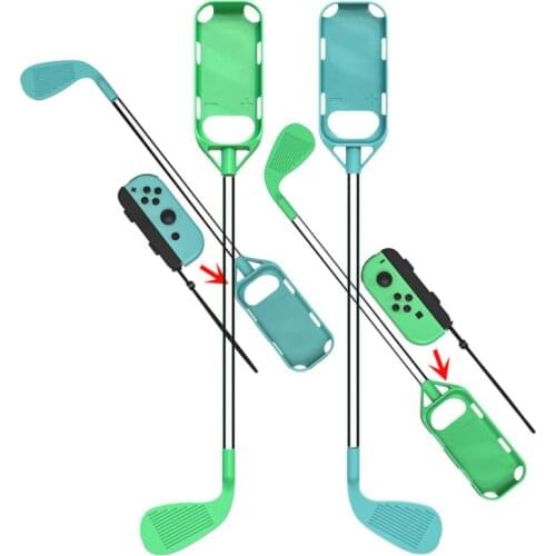 Golf Wedge Type Protective Skin Cover For Left And Right Controller For Switch Golf Club Grip Small Handle Game Accessory Set