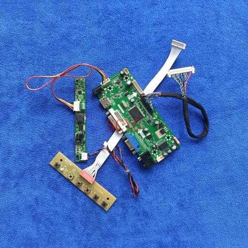 HDMI-compatible DVI VGA Display Kit LED/LCD For LTM240CT06 LTM240CT07 MV240WUM LVDS 30 Pin 1366*768 M.NT68676 controller board