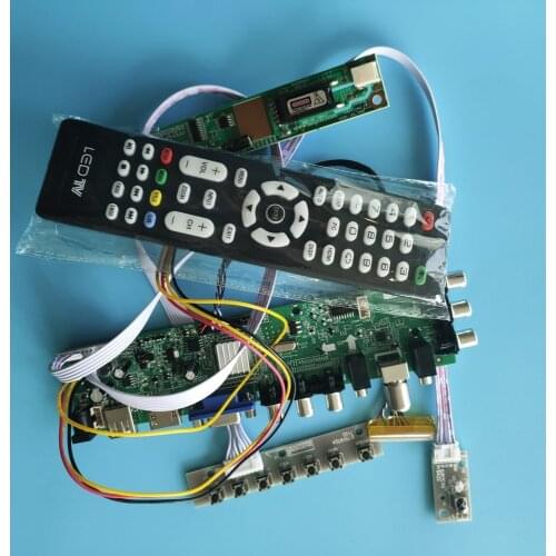 Kit For B170PW06 V2/B170PW06 V3 HDMI 1440X900 Controller Digital VGA CCFL TV USB remote LCD DVB-C DVB-T board Panel 30pin 17.0"
