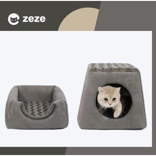 Cat Beds Four Seasons Universal Multifunctional Removable Washable Folding Cat Small Dog House Sofa Cat Supplies Closed Pet Bed