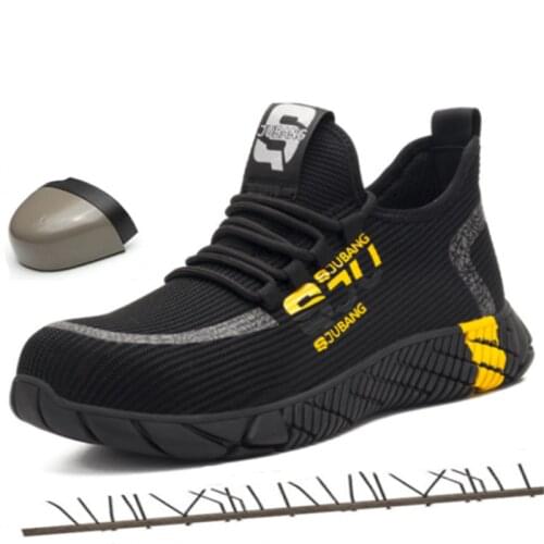 New Work Safety Shoes Men Boots Construction Protection Non-slip Wear-resistant Indestructible Boots Sneakers Timber Land Shoes