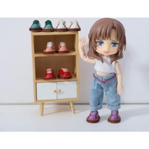 OB11 Baby Shoes Cow Leather Baby Sneakers GSC Body 1/12 BJD Baby Body9 doll shoes doll accessories