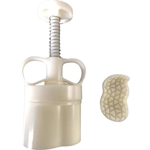 Plastic Mooncake Mold 50g Cookie Cutter with Peanut Stamp Hand Press Chocolate Moon Cake Mould DIY Bakeware Tools