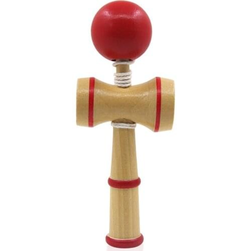 Professional Medium Kid Kendama Coordinate Ball Traditional Wooden Game Skill Adult Educational Funny Toy