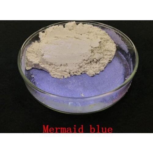 Blue Pearlescent Pigment Mica Powder Mermaid Effect Powder Make UP Eyeshadow Soap Dye Soap Pigment Nail glitter 100g