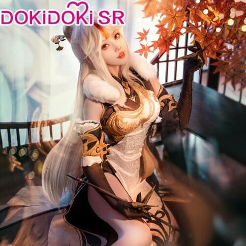 PRE-SALE DokiDoki-SR Game Genshin Impact Cosplay Ningguang Costume Ning Guang Cosplay Ning Guang