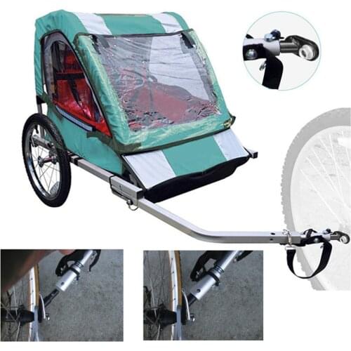 1pcs Universal Bike Trailer Steel Linker Bicycle Trailer Hitch Baby Pet Coupler Hitch Linker Cycling Bicycle Rear Rack Connector