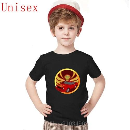 2020 Cobra Kai King Snake Retro Vestido kids clothes boys Shelby girls tshirt King Snake super car crew neck short sleeve tshirt