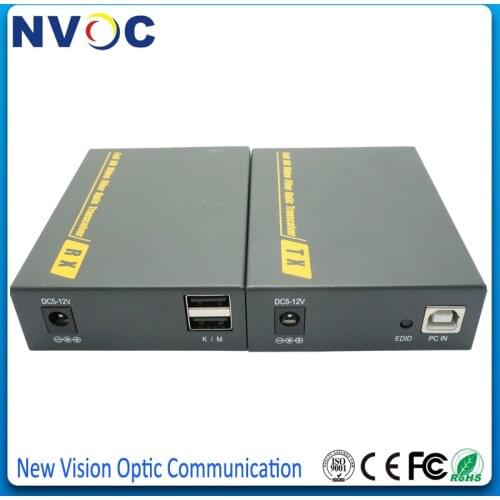 4K HDMI Fiber Optic USB KVM Extender Via Fiber 3D 4K*2K HDMI TX/RX Video TransmitterFiber Optical Audio Converter with RS232