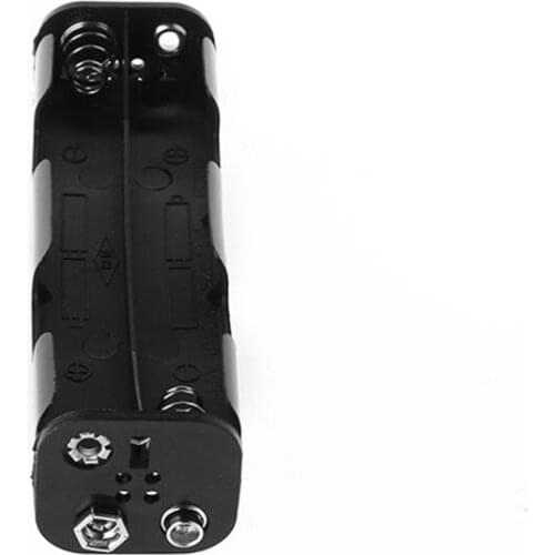 Battery Box Long Strip 8x AA Case Holder 12V Double Side Back Storage 9V Button Container DIY Soldering Connecting