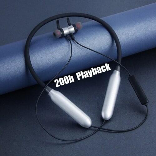 200h Playback Earphone Bluetooth 5.2 TWS Wireless Headphones HiFi Stereo Sports Headset Neckband Magnetic Earbuds Waterproof