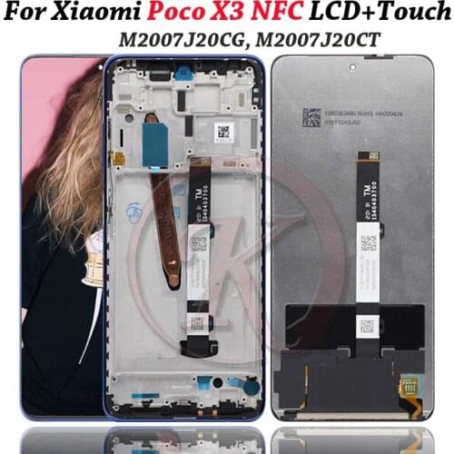 Display For Xiaomi Poco X3 NFC LCD Display With Frame Touch Screen Digitizer Assembly For Xiaomi Poco X3 X3 Pro LCD
