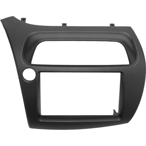 For Honda Civic Double Din Fascia Radio Dvd Stereo Cd Panel Dash Mounting Installation Trim Kit Face Frame Bezel with Wire Harne