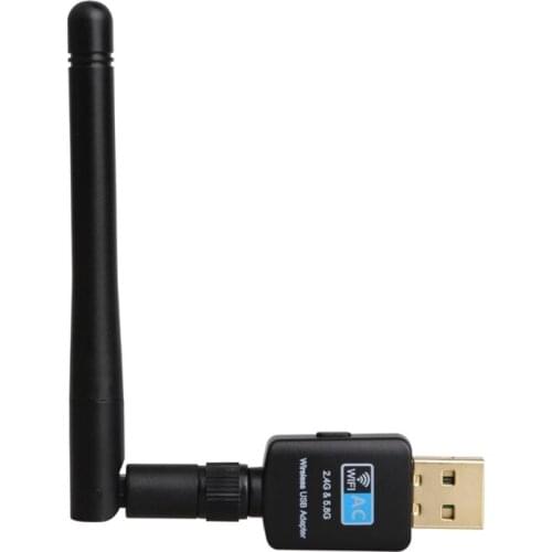 Dual Band Wireless USB WiFi Adapter Wi-Fi Ethernet Receiver Dongle 2.4G 5.8GHZ AC 600Mbps for Pc Windows