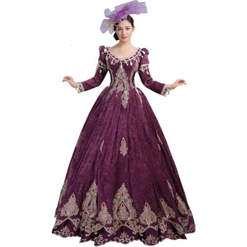High-end Court Rococo Baroque Marie Antoinette Ball Dresses 18th Century Renaissance Historical Period Dress Gown for Women