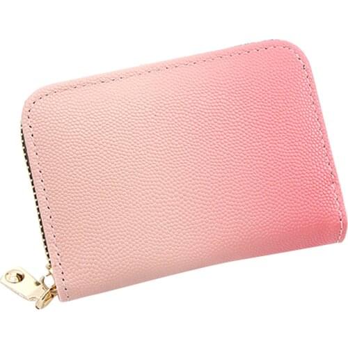 OCARDIAN PU Leather Women Men Retro Fashion Short Wallet Creative Card Holder Wallet Bag Buckle Multi-card Seat Coin Purse