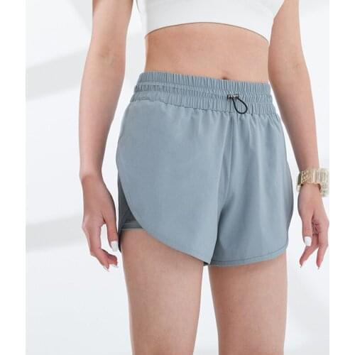 Summer New Patchwork Quick-Drying Fitness Shorts Women Running Sports Loose Shorts Women Adjustable Elastic Waist Yoga Shorts