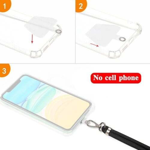Mobile Phone Shell Patch Nylon Lanyard Mobile Phone Set Multi-function Lanyard Lanyard Adjustable Set Anti-theft Gasket P5I5