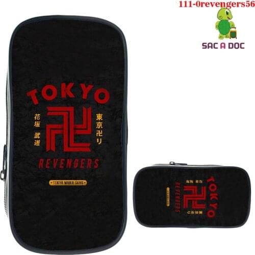 3D Print Fashion Anime Tokyo Revengers Pencil Case School Supplies for Kid Stationery Storage Pouch Cosmetic Case Makeup Box Bag