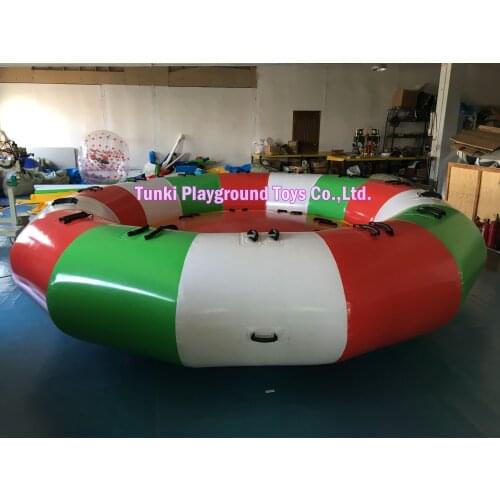 Inflatable flying disco boat water sports