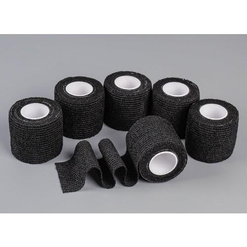 Black Tattoo Grip Bandage Cover Wraps Tapes Nonwoven Waterproof Self Adhesive Finger Wrist Protection Tattoo Accessories
