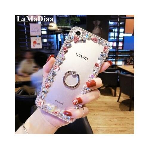 Luxury Bling Color Diamond Finger Ring Holder Stand Phone Cases Cover For iPhone 11 12 Pro MAX X XR XS MAX 6S Plus 7 8 Plus Case