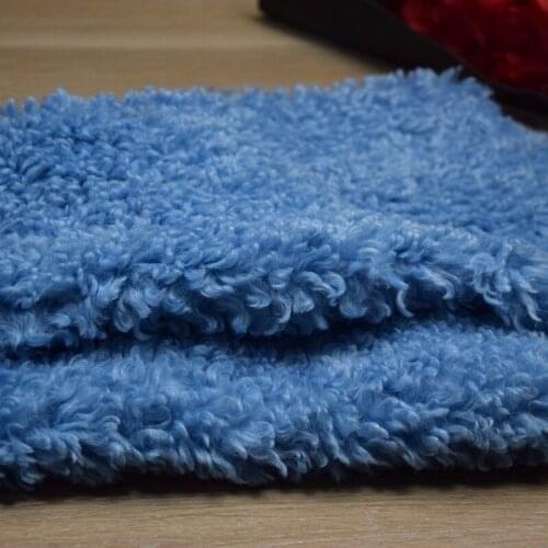 Blue Purple Imitation Tuscan Sheep Lamb Volume Plush Fabric Doll Pet Clothes Glove Lining Thickened Lamb Wool Fabric Diy Sewing