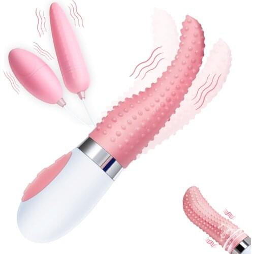 Powerful Clit Sucker Vibrator Tongue Vibrating Nipple Sucking Blowjob Clitoris Stimulator Etotic Sex Toys for Women Masturbator