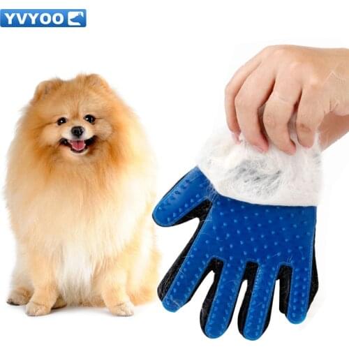 YVYOO Pet dog accessories Grooming Supply Pet Dog Hair Brush Comb Glove For Pet Cleaning Massage Glove Cat Hair Glove D10