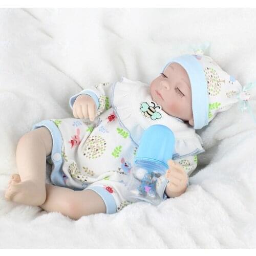 16 Inches Alive Baby Dolls Reborn Babe Doll Kids Playmates Toys Birthday Christmas New Year Gifts Bebe Juguetes Babies Toys
