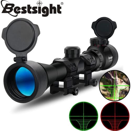 Tactical Gold 3-9x40 EG Riflescope Adjustable Green Red Dot Hunting Scope Reticle Optical Rifle Scope For Sniper Airgun